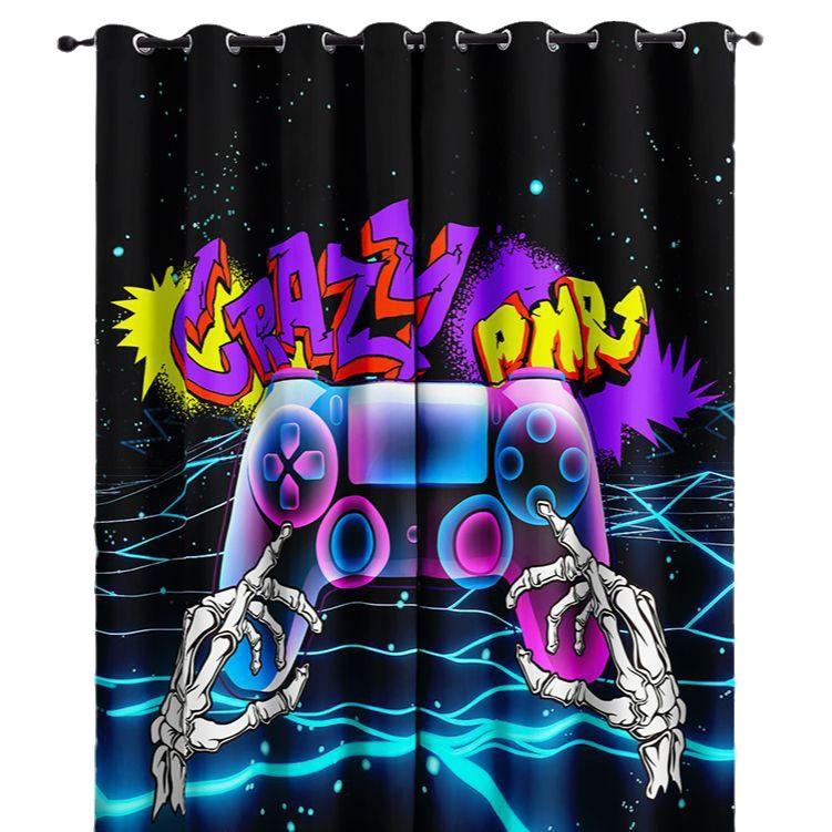 Curtain Gamepad Series 3D Digital Printing High Density Shading