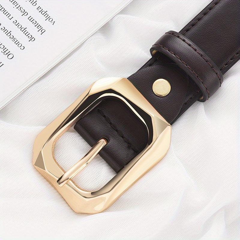 Nou Trend Curea de Damă Curea cu Cataramă cu Ac Auriu Curea din Piele PU Autentică Potrivită cu Blugi Curea Ieftină
