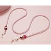 Brillenband mit Perlen, Brillenkette, Lesebrillenband für Damen, Brillenbandhalter, Brillenkettenhalter