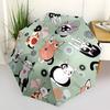 1pc Cat Pattern Automatic Folding Umbrella - 8-Rib Durable Iron Frame, Compact Portable for Daily Travel Yy251205023