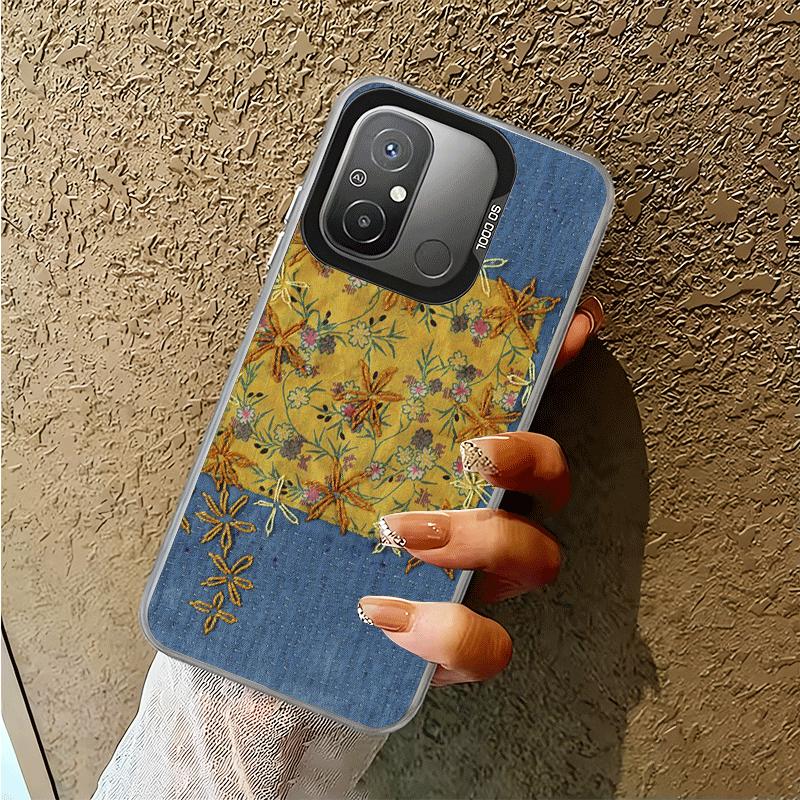 Retro-Denim-Muster Weiche Handyhülle für Xiaomi Redmi 15C 15 14C 13C 12C Poco X5 X6 X7 Pro X3 F8 F7 Ultra M8 13 12 Hülle Rückseite Sie
