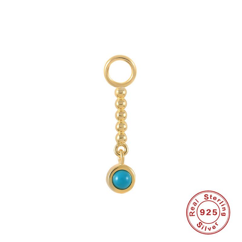 S925 Sterling Silver Earrings Charm Beads Pendant Earrings Earrings Accessories Work Wear Earrings Pendant Women