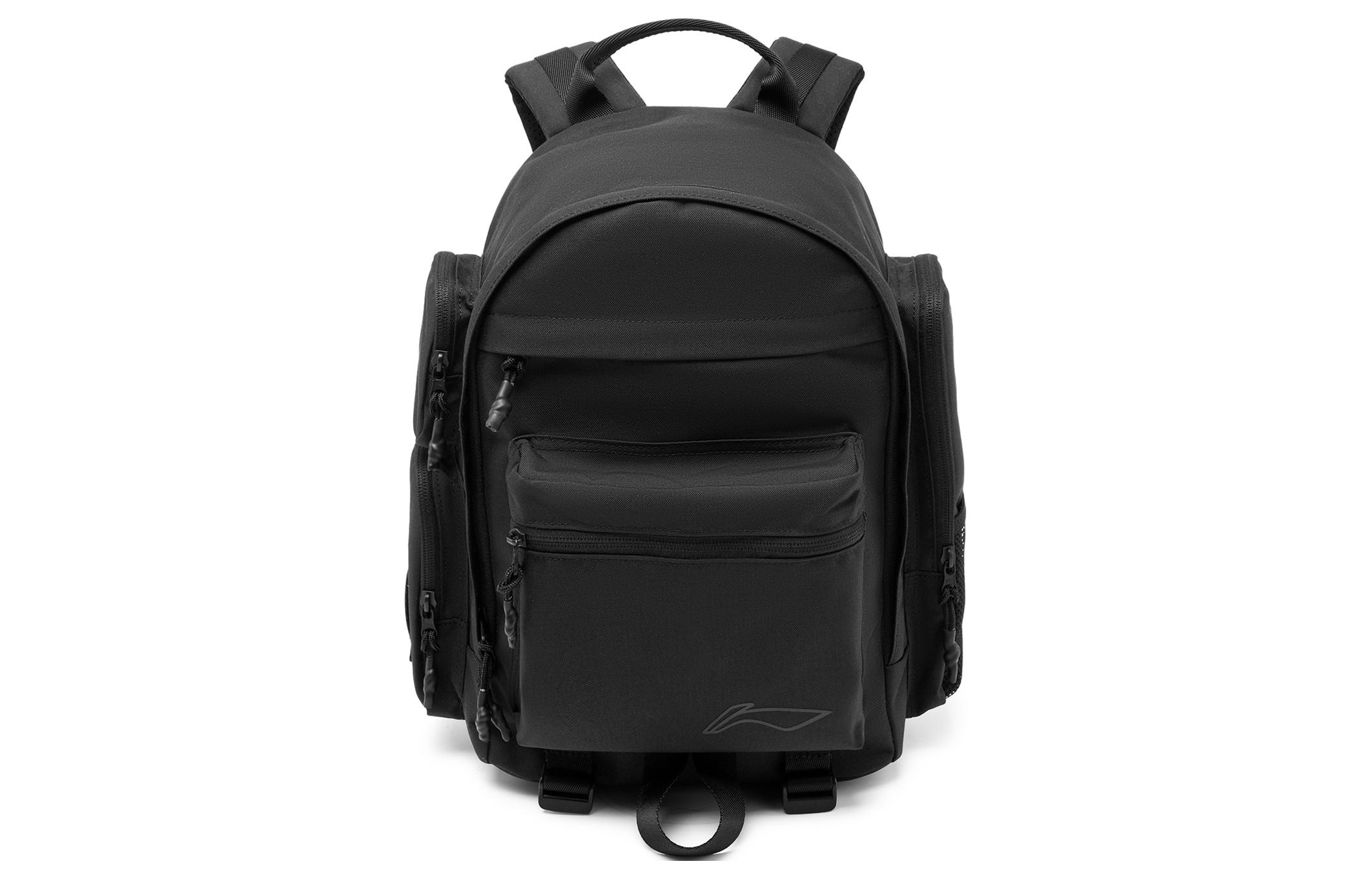 Li Ning Sports Life Collection Polyester Sports Backpack Regular Unisex Black ABSU157-1