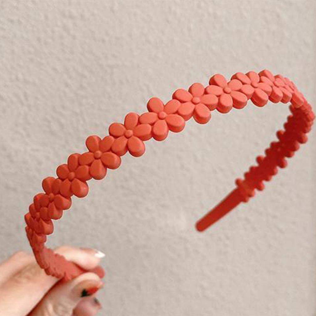 Colorful Flower Hair Hoop Girl Sweet Cute Broken Bangs Hairband For Children Daily Party Dress Up Hair Accessories Gift