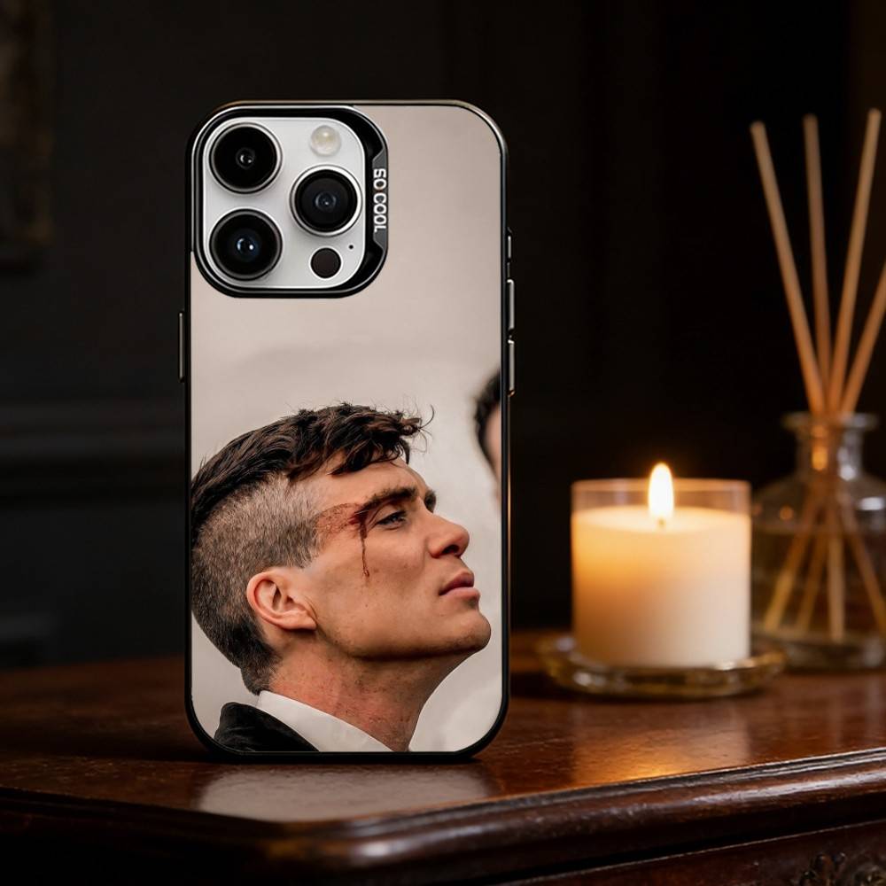 P-Peaky B-Blinders Movie Phone Case For iPhone 17 16 15 14 13 12 11 Pro Max Plus Silver Matte Black Cover