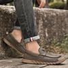 38-46 Handgefertigte Leder Herrenschuhe Lässige Spaltleder Schuhe Herren Slipper Komfortable Laufschuhe Fahrschuhe Mokassins Herren Flache Schuhe