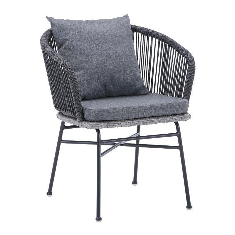 Three-Piece Rattan Chair & Table Set for Balcony or Outdoor Spaces