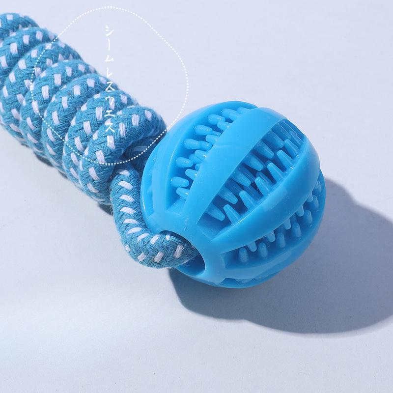 Dog Toys Hand-pulled Leaky Food Balls Biting Teeth Interactive Food Hiding ToysPet Teeth Cleaning and Biting Ropes