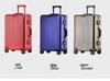 Aluminum-Magnesium Alloy Trolley Case with Universal Wheels, 24" Carry-On for Student Travel & Men's Business, with Combination Lock.