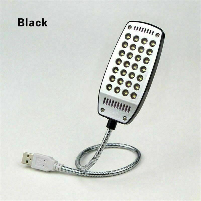 Metal Flexible Mini  Reading  Light Usb Charging 360 Degree Rotation High-brightness 28-led Heads