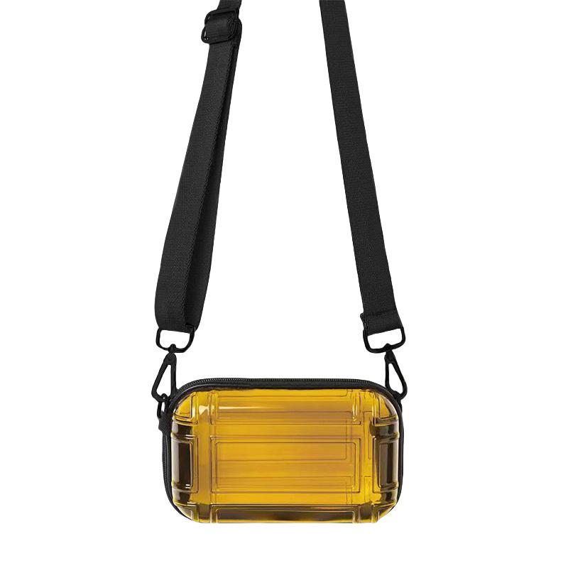 Summer Pvc Transparent Crossbody Bag For Women Solid Color Zipper Shoulder Female Bag Wide Straps Beach Bag