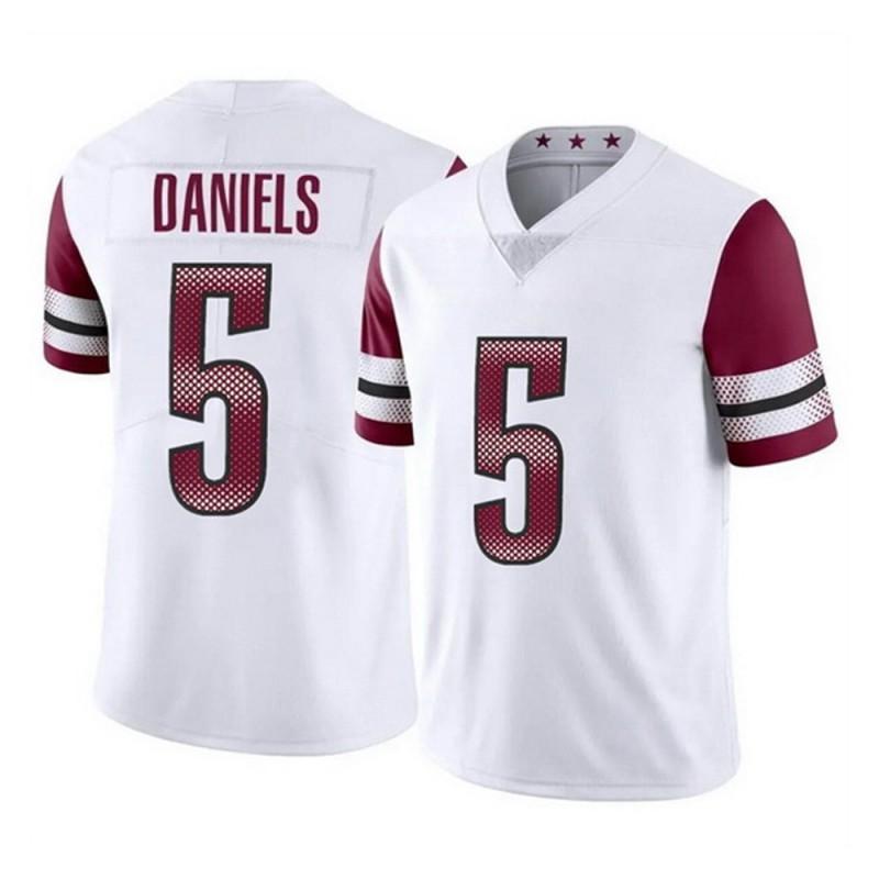 Washington Commanders 5 DANIELS 17 MCLAURIN Embroidered Football Jersey Mens Womens Sports Uniform