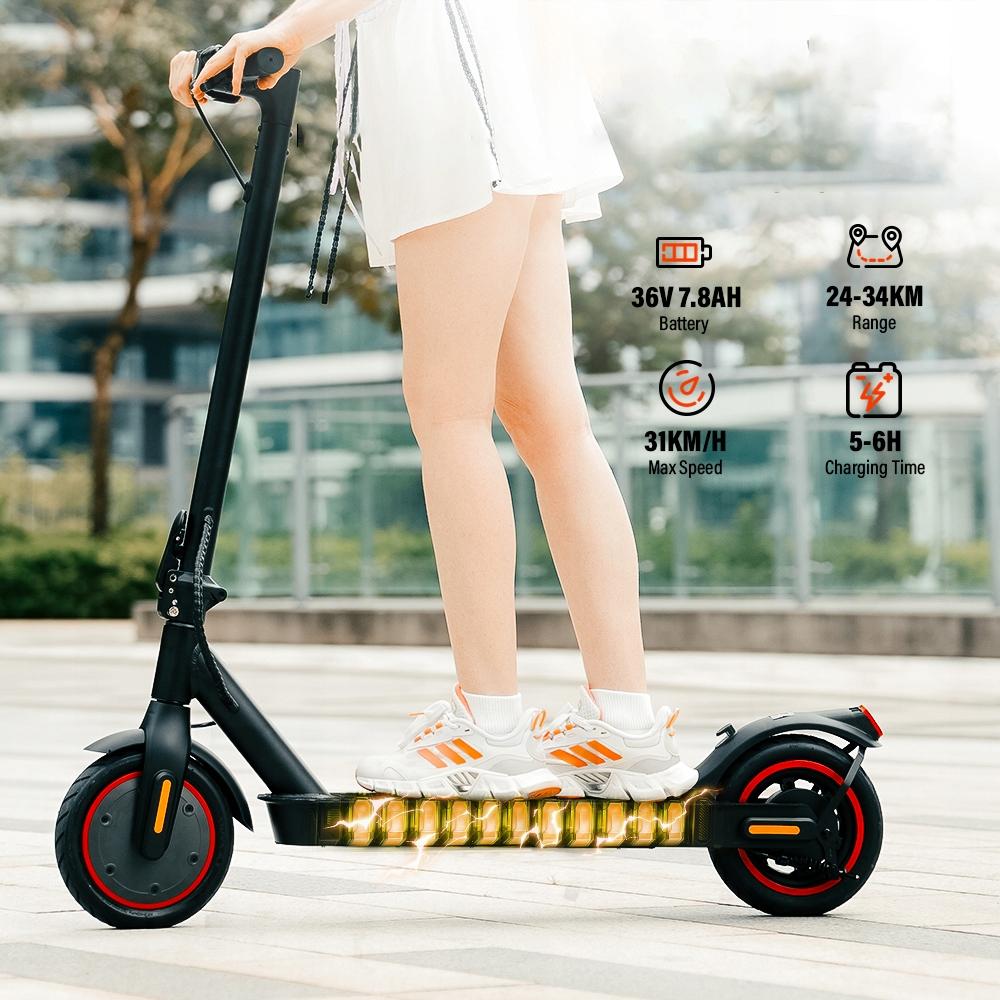 Patinete Elétrico 350W W3-DZ Dobrável Leve 36V 7.8Ah 34km para 120kg 3 Velocidades