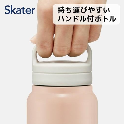 Skater Thermal/Cold Stainless Steel Mug Bottle 500ml with Screw Handle Dull Pink STSC4-A