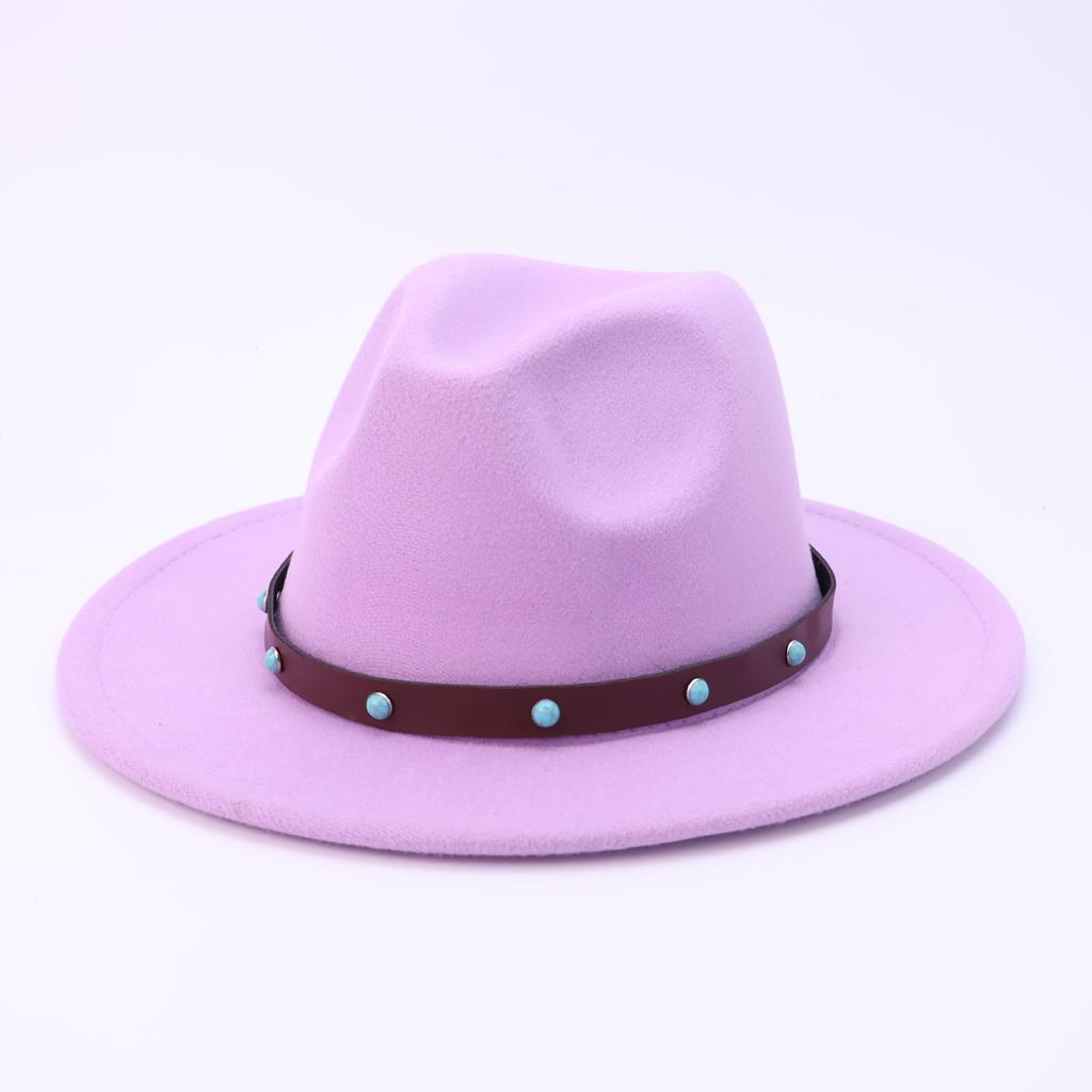 European, American and American Style Top Hats, Autumn and Winter Woolen Cowboy Hats, High-end Men's and Women's Short-brimmed Jazz Hats, Felt Hats