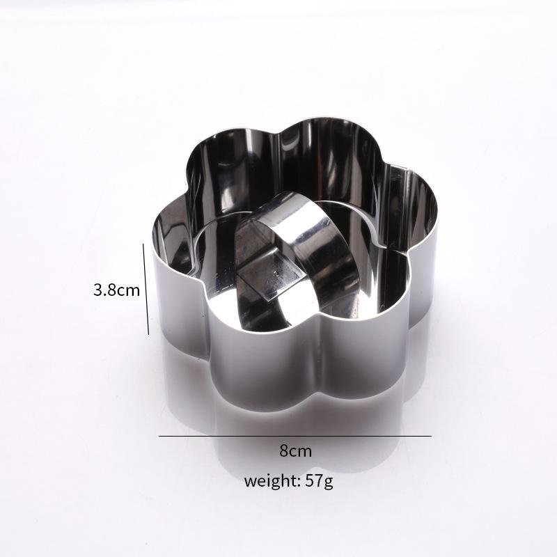 Heart-Shaped Stainless Steel Mousse Ring for Cake and Cookie Baking