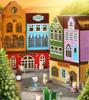 moin moin Dollhouse miniature handmade kit set of 6 types exclusive acrylic case paper parts set Freely lined up and stacked Colorful town of rabbit