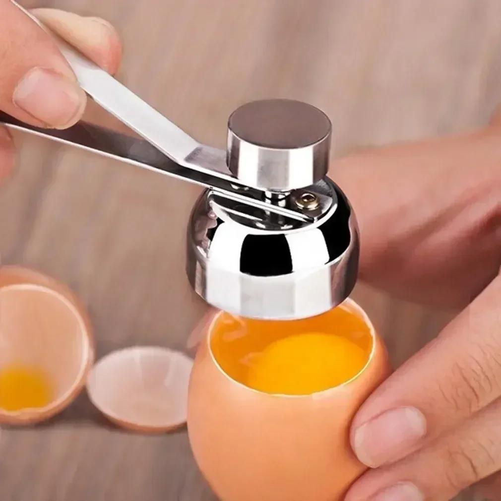 

Kitchen Portable Tools Metal Opener Eggshell Cutter Double Head Egg Topper Shell Openers Household Accessories Supplies Tools 1