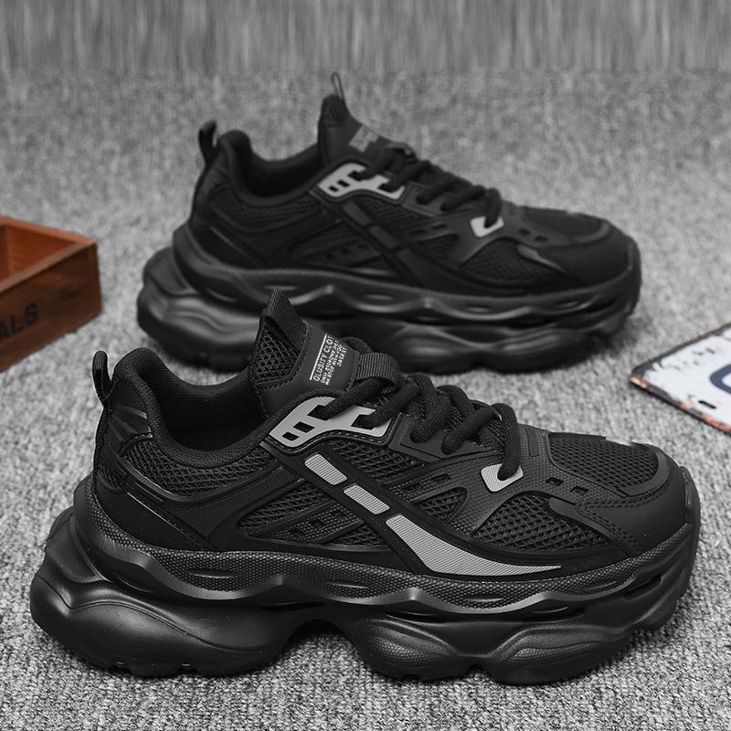 Dad's shoes men's summer style anti slip breathable wear-resistant trendy anti odor sports leisure height increasing shoes