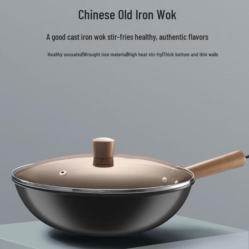Kangbach Traditional 30cm Iron Wok