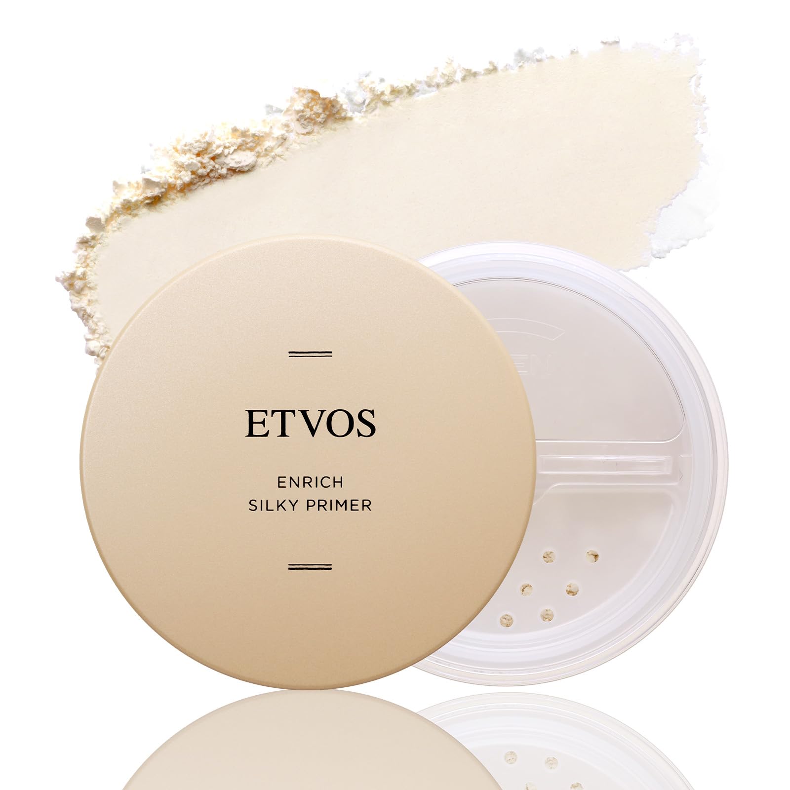 

ETVOS Enrich Silky Primer 5g (Makeup Base, Finishing Powder, Prevents Sebum and Shine, Smooth, Sensitive Skin, Pore-Clearing, Soap-Removing)