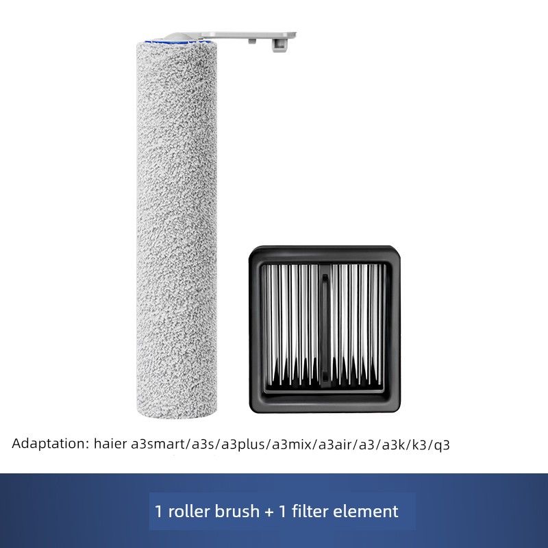 Suitable for Haier Floor Washing Machine Accessories A3 Air/Smart/S/K/Mix Roller Brush Filter Element Consumables Cleaning Fluid