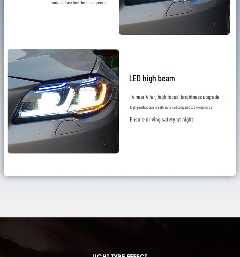 Compatible Bi-Xenon LED Headlight Assembly for 2011-2017 BMW 5 Series (G38)