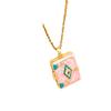 Necklace girl cute wind sweet notebook necklace can open niche versatile high sense light luxury fashion accessories
