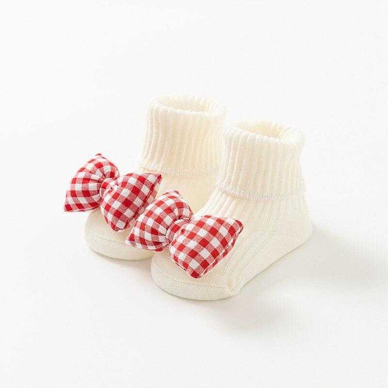 Cute Cartoon-Doll Decoration Baby Socks Spring Summer Anti-slip Newborn Baby Socks for Floor for 0-2 Baby Comfortable Loose