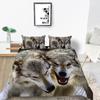 2023 New Style Duvet Cover Set Wolf Pattern Beding Cover Suitsn Polyester Quilt Cover Single Size Bed Set Teens Newly Fashion Bedding Suit