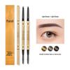 Ultra-Fine 3D Smudge-Proof Double-Ended Eyebrow Pencil with Triangle Tip