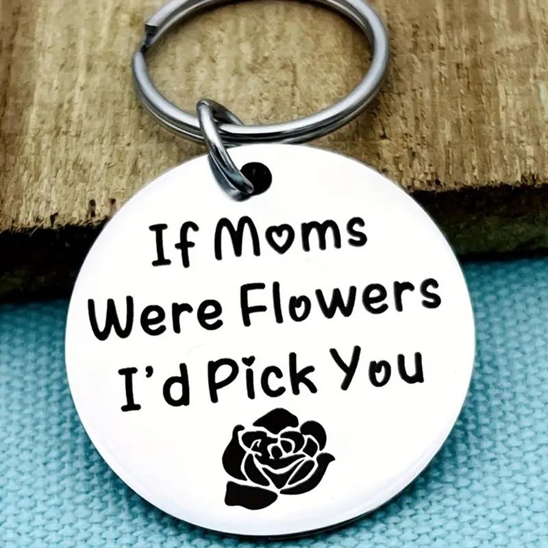 To My Mom Keychain,Stainless Steel Mom Keychain From Son Daughter,Mother’S Day Birthday Gifts,Remember I Love You Mom Key Ring