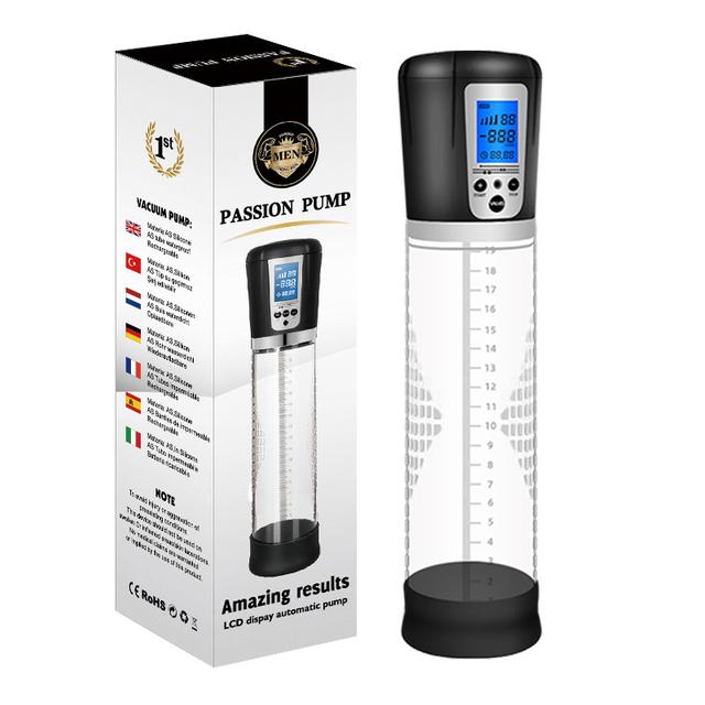 Electric Penis Pump Penis Enlargement Extend Pump Penis Trainer Male Masturbator Cock Vacuum Pump Adult Goods Sex Toy for Men