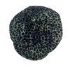 Design Sense Retro Leopard Print Cloud Beret Women's Autumn Big Head Circumference Fashion Trendy Cool Face Hat