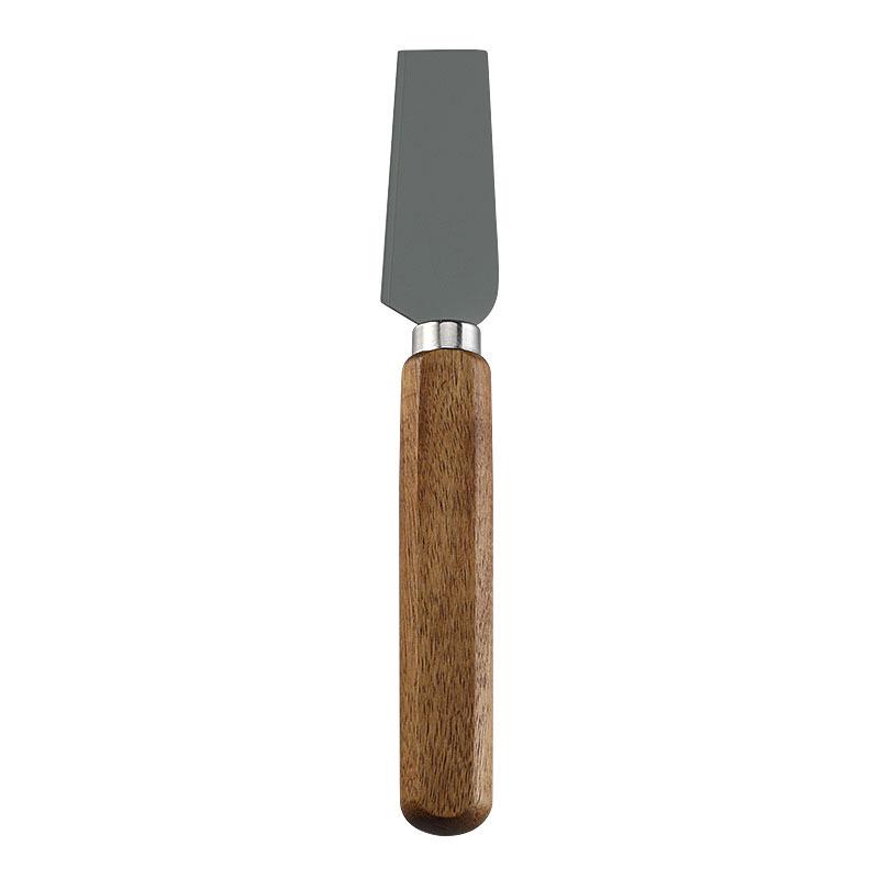 

Stainless Steel Cheese and Butter Knife Set with Acacia Wood Handles - Includes Western Dinner Knives and Forks