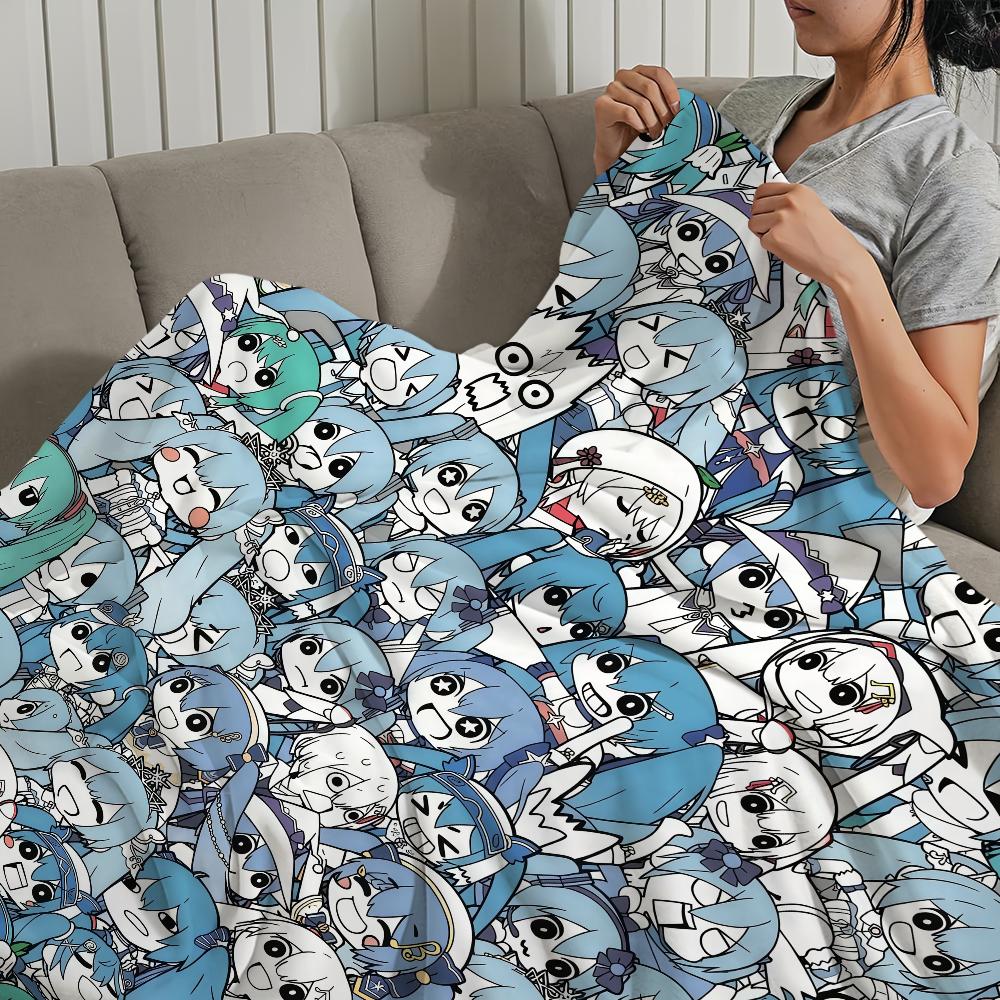 Blanket For H-HHatsune-e Soft Throw Cute Blanket CV01M-MMiku for Picnic Bed Sofa Home Bedroom Cozy Warm Comfortable