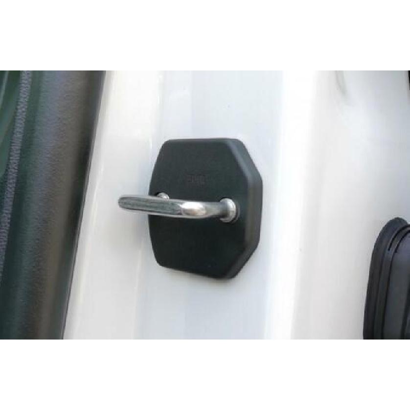 4PCS Door Lock Protection Fit For Ford Edge 2015- Primer Black Cover Trim