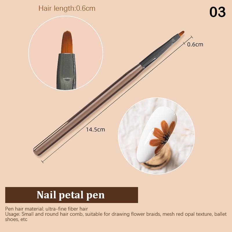 Nail Design Art Pen Brush Painting Brush Uv Gel Extension Drawing Carving Pen Diy Manicure Tool Nail Brush