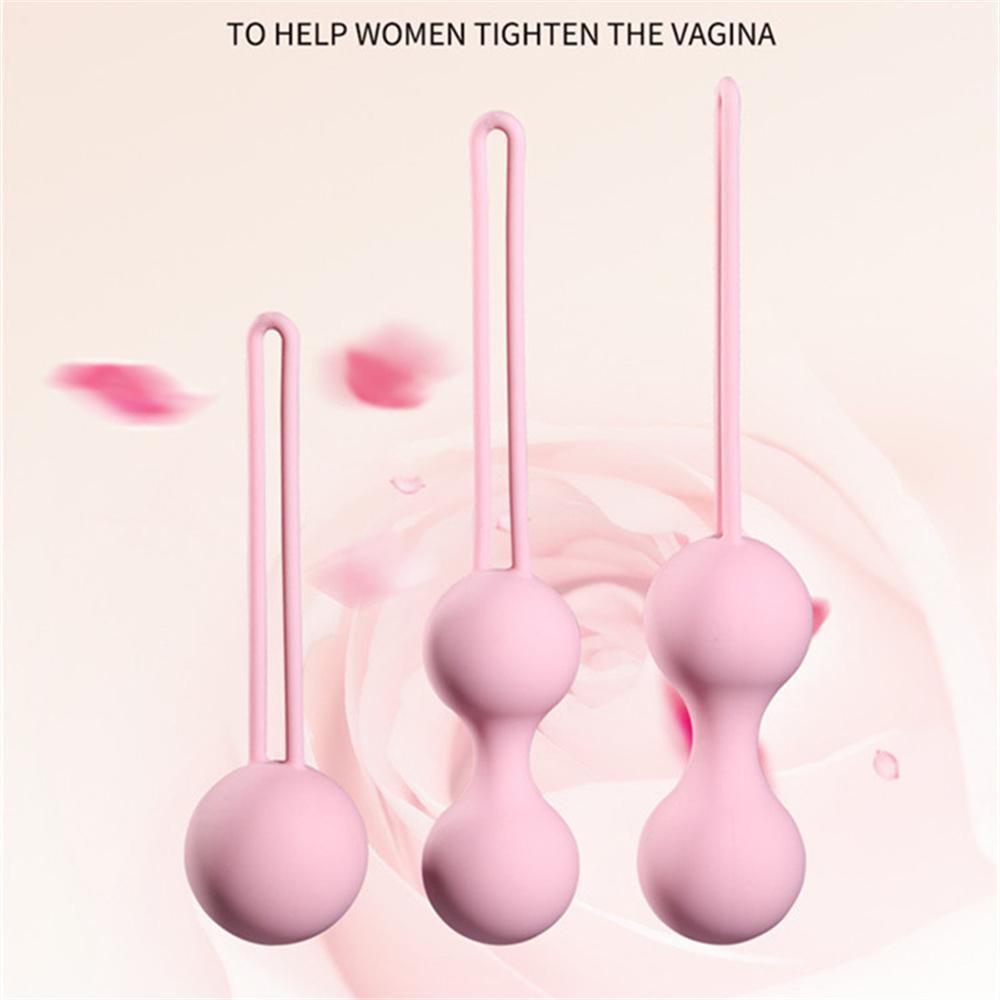 3pcs Silicone Vaginal Balls Sex Toys For Women Vagina Tighten Exercise Chinese Kegel Balls Vibrator Dumbbell Balls Anal Balls