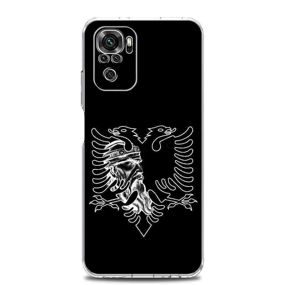 Custodia per Telefono Per Xiaomi Redmi Note 15 14 13 12 4G 10 11 Pro Plus 5G 14C 13C 12C 10C Morbida Copertura in TPU Bandiera dell'Albania Albanesi