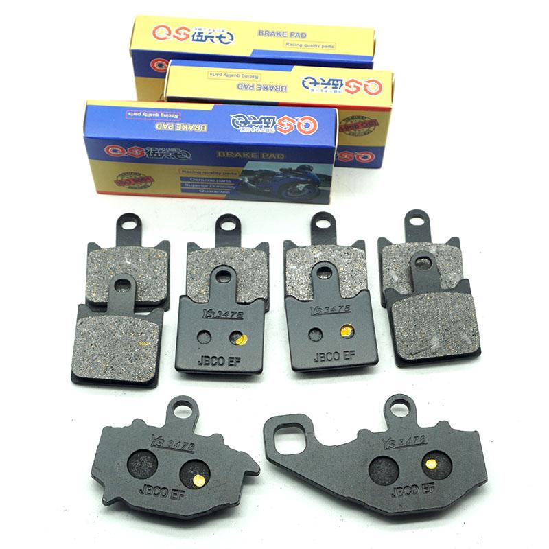 Motorcycle Front Rear Brake Pads for KAWASAKI ZX6R Ninja ZX-6R 2007- Monster Ebegy 2009 ZX 6R