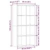 VidaXL Bookcase Old Wood 66x30x130 Cm Engineered Wood, Bookcase, Storage Cabinet, Storage Rack, 855778