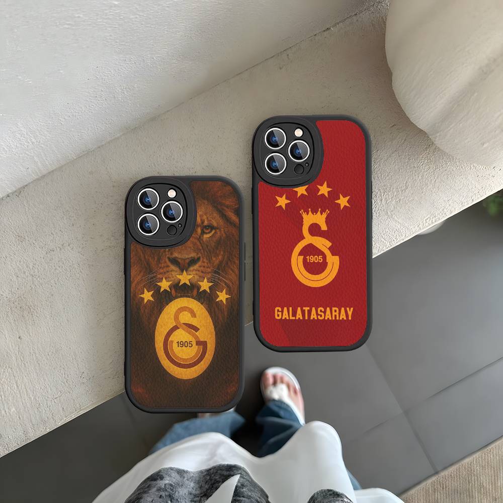 1 Stück Klassische G-galatasaray-C-club Handyhülle Für IPhone 15 14 13 12 11 16 Pro Max Plus Leder Weiche Hülle