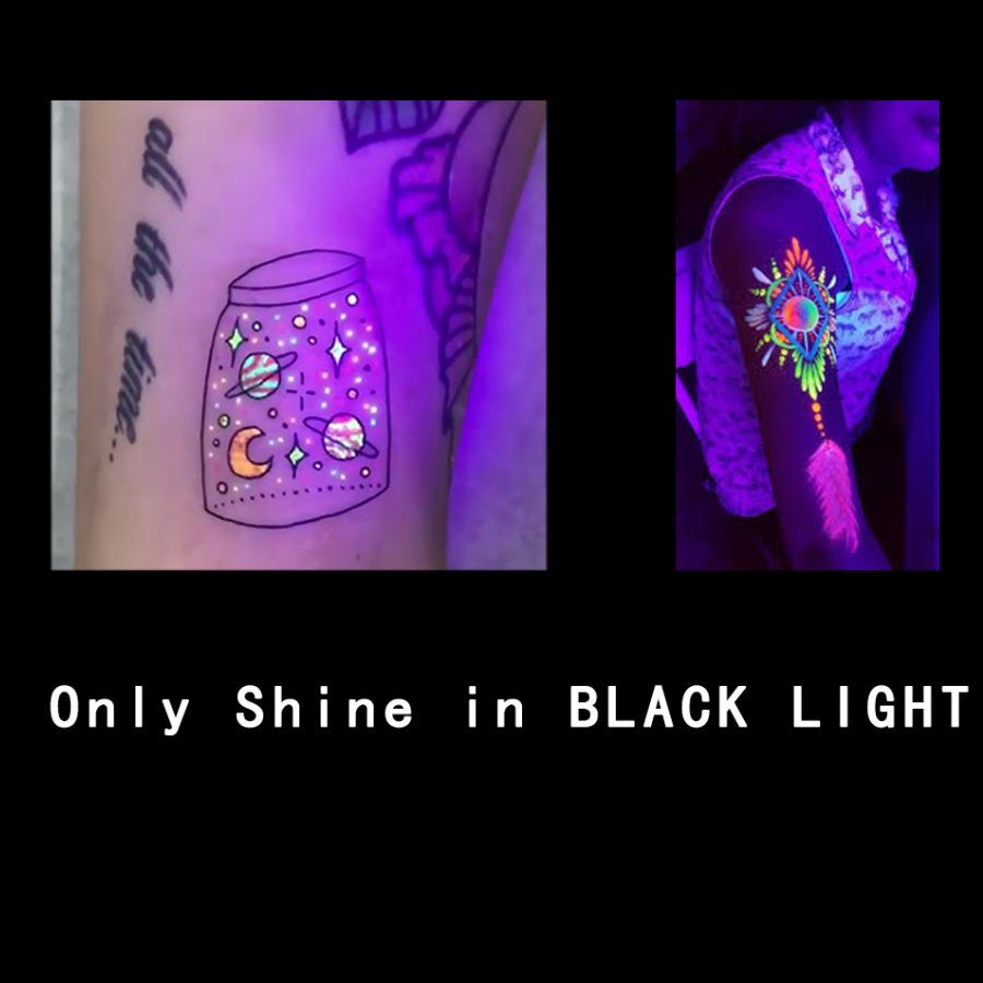 Eight Shades of Fluorescent Purple Tattoo Ink - 15ml/0.5oz, Easy To Apply