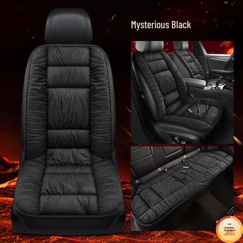 Heated Graphene Car Seat Cushion - Thick Plush Non-slip Warm Winter Backrest