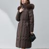 Sleeves Detachable Fashion Woman Winter Long Coats Hooded Faux Fur Collar Thick Warm Parkas Women's Jackets