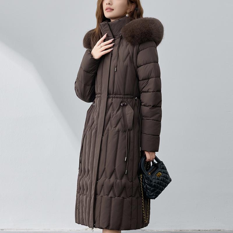 Sleeves Detachable Fashion Woman Winter Long Coats Hooded Faux Fur Collar Thick Warm Parkas Women's Jackets