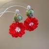 Cute Flower Crochet Earrings Temperament Bohemia Dangle Earrings Daisy Flower Earrings  Daily