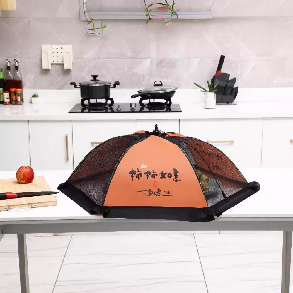 

Umbrella Shape Vegetable Fruit Cover Breathable Table Cover Foldable Food Covers Home