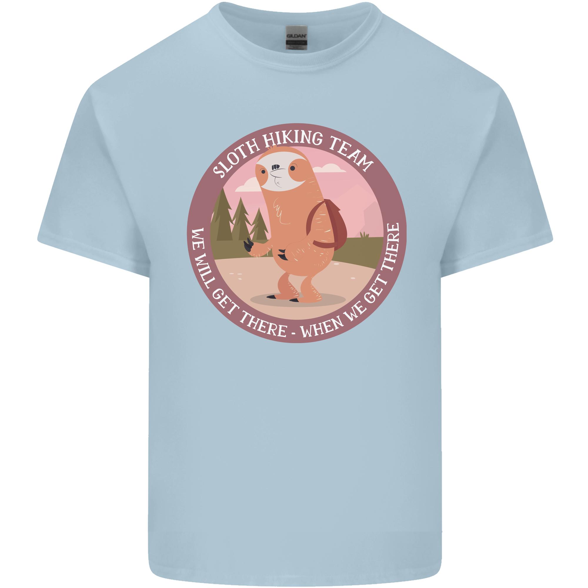 Sloth Hiking Team Funny Trekking Walking Unisexs Light Cotton TShirt S